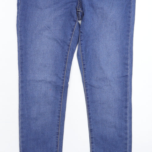Denim & Co. Womens Blue  Denim Skinny Jeans Size 10 L28 in