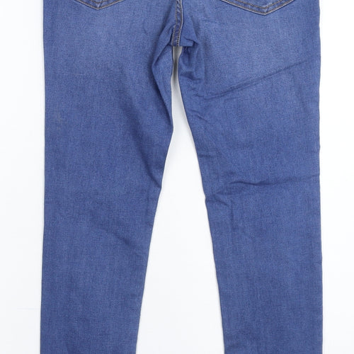 Denim & Co. Womens Blue  Denim Skinny Jeans Size 10 L28 in