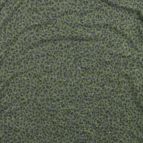 Dorothy Perkins Womens Green Animal Print  Basic T-Shirt Size 18