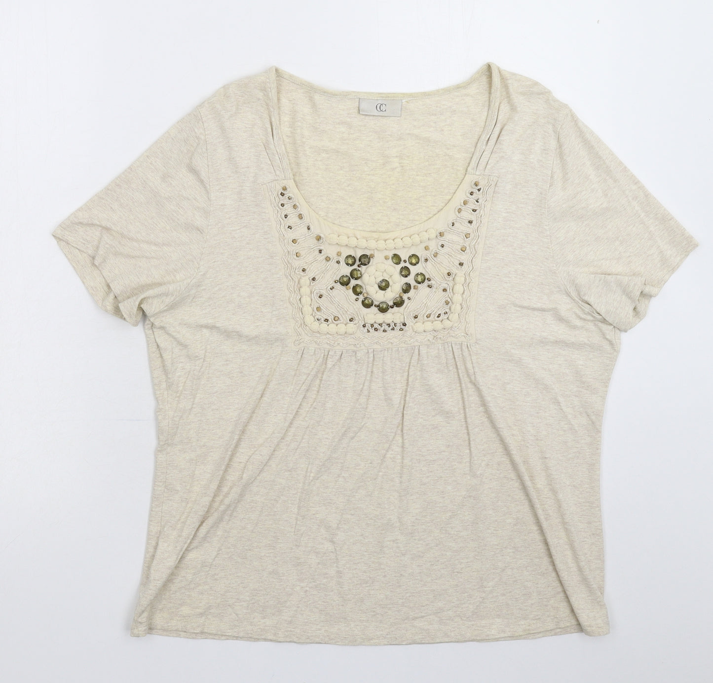 Country Casuals Womens Grey   Basic T-Shirt Size XL