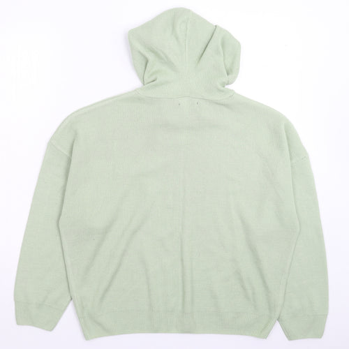 Boohoo Womens Green  Knit Pullover Jumper Size L