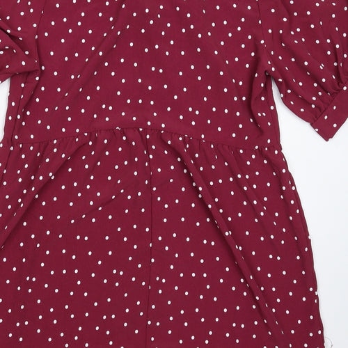 George Womens Purple Polka Dot  Mini  Size 12