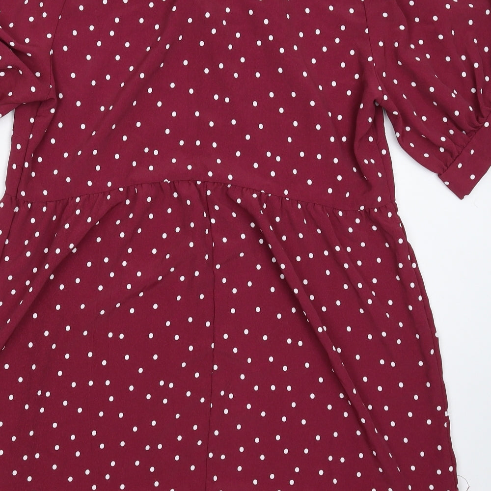 George Womens Purple Polka Dot  Mini  Size 12
