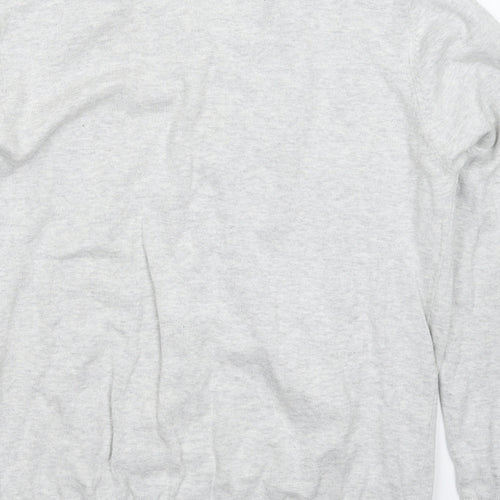 Outrage Mens Grey  Knit Pullover Jumper Size L