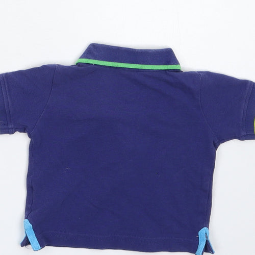 Blue Zoo Baby Blue   Basic Polo Size 0-3 Months