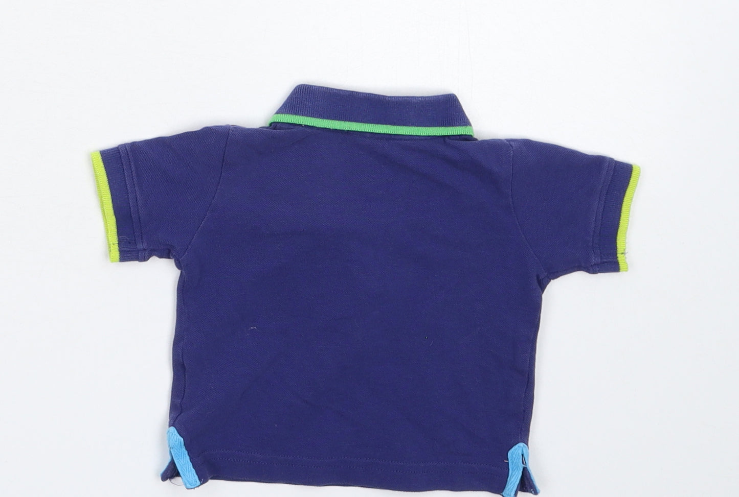 Blue Zoo Baby Blue   Basic Polo Size 0-3 Months