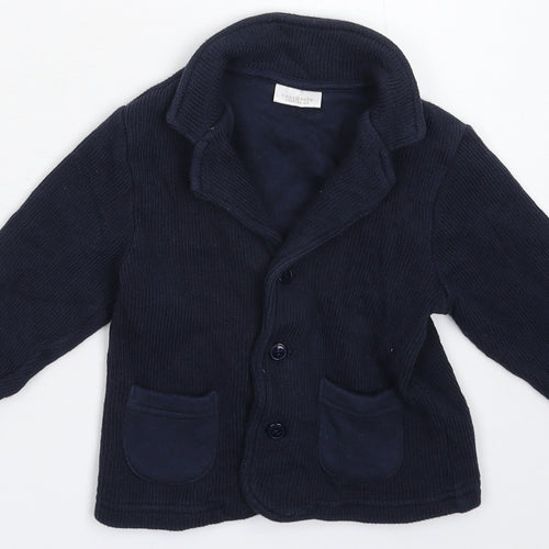 NEXT Boys Blue  Knit Jacket Blazer Size 6-9 Months