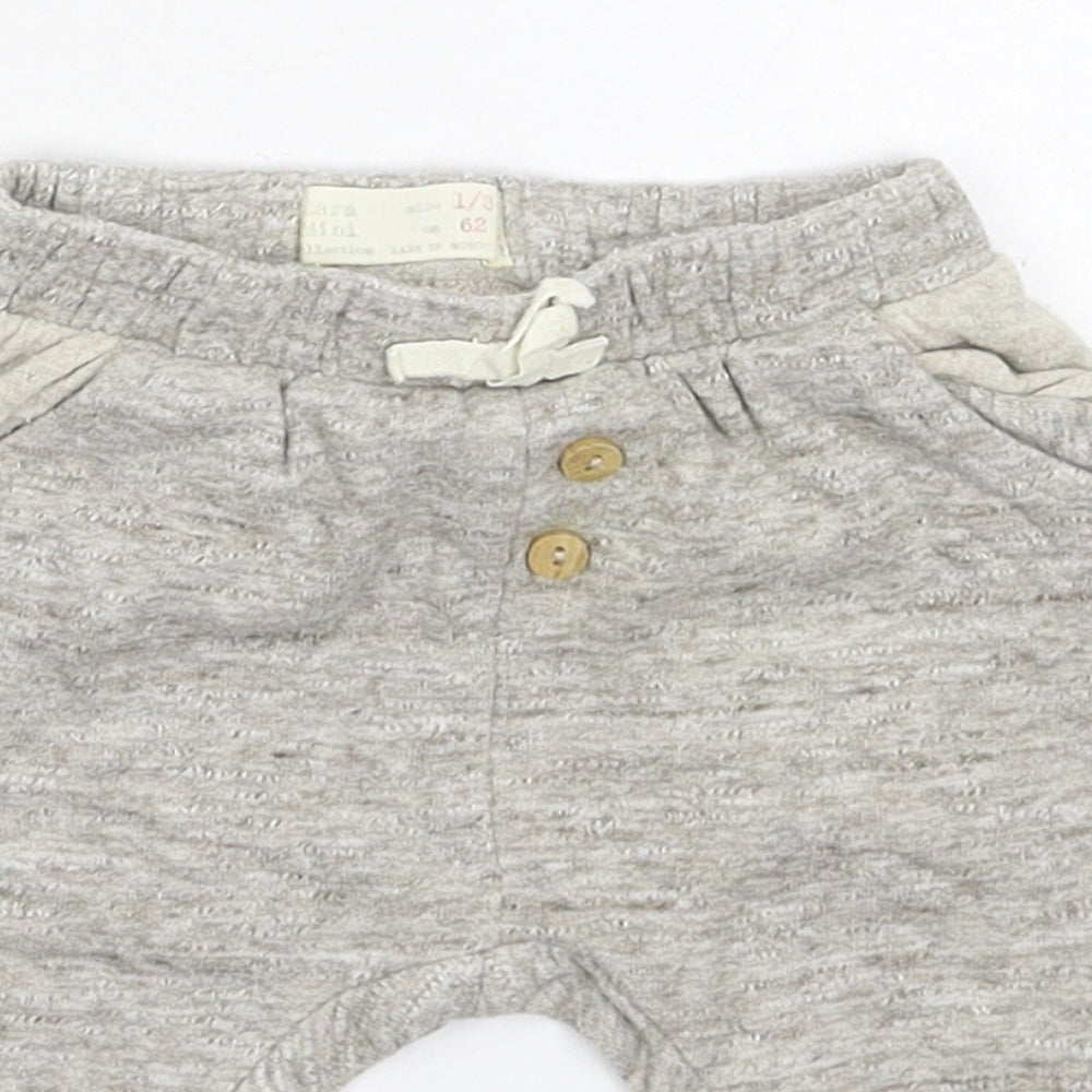 Zara Baby Grey   Jogger Trousers Size 0-3 Months