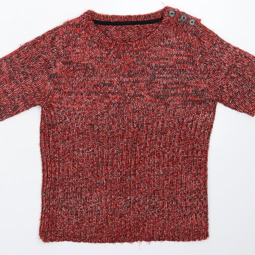 Preworn Womens Red  Knit Pullover Jumper Size S