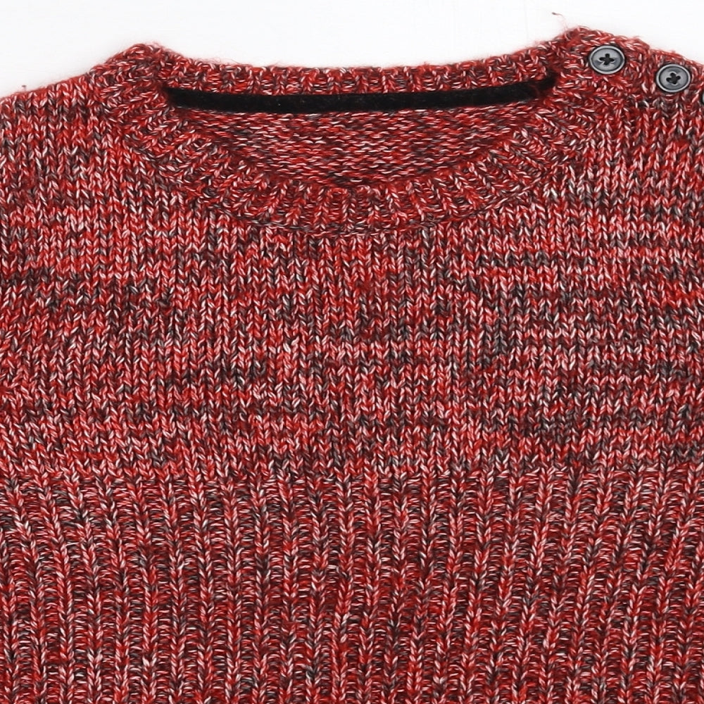 Preworn Womens Red  Knit Pullover Jumper Size S
