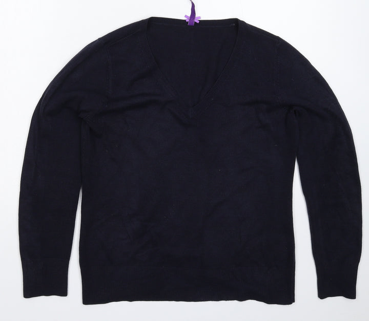 BHS Womens Blue Knit Pullover Jumper Size 12
