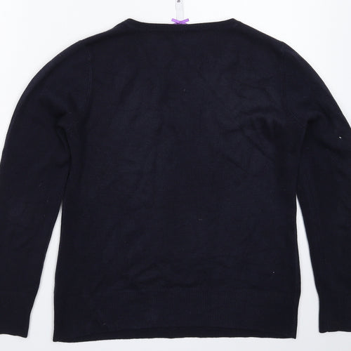 BHS Womens Blue  Knit Pullover Jumper Size 12
