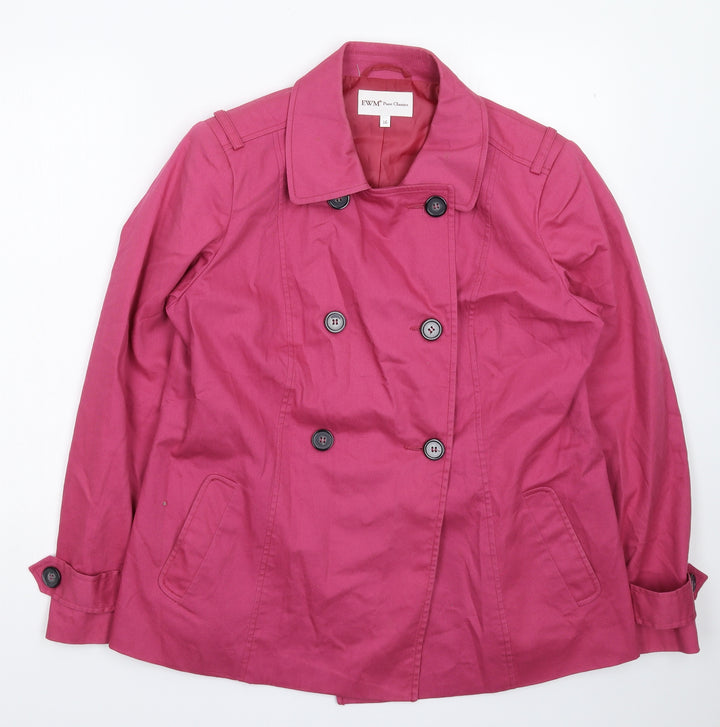 EWM Womens Pink   Jacket Blazer Size 16