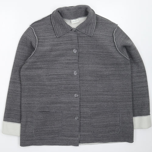 Joie de Vivre Womens Grey  Fleece Jacket  Size M