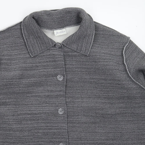 Joie de Vivre Womens Grey  Fleece Jacket  Size M