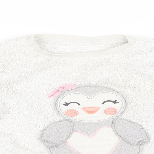 George Girls White Solid  Top Pyjama Top Size 6-7 Years