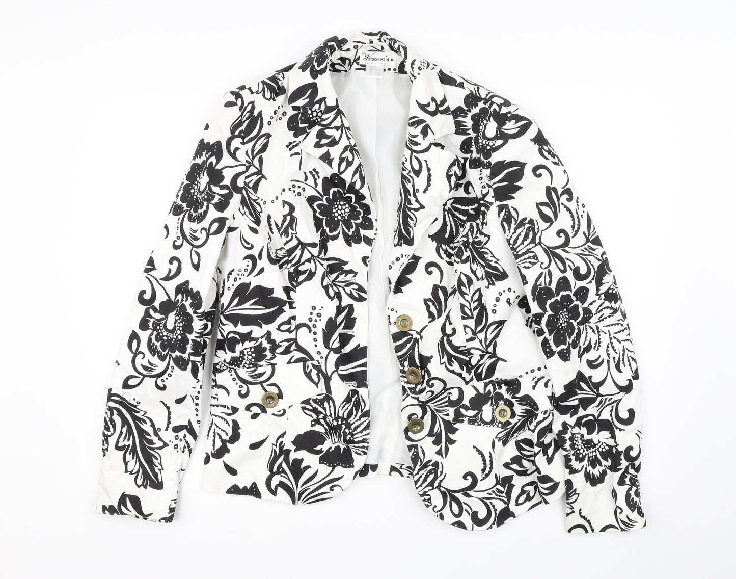 Womans Secret Womens Multicoloured Floral  Jacket Blazer Size 16