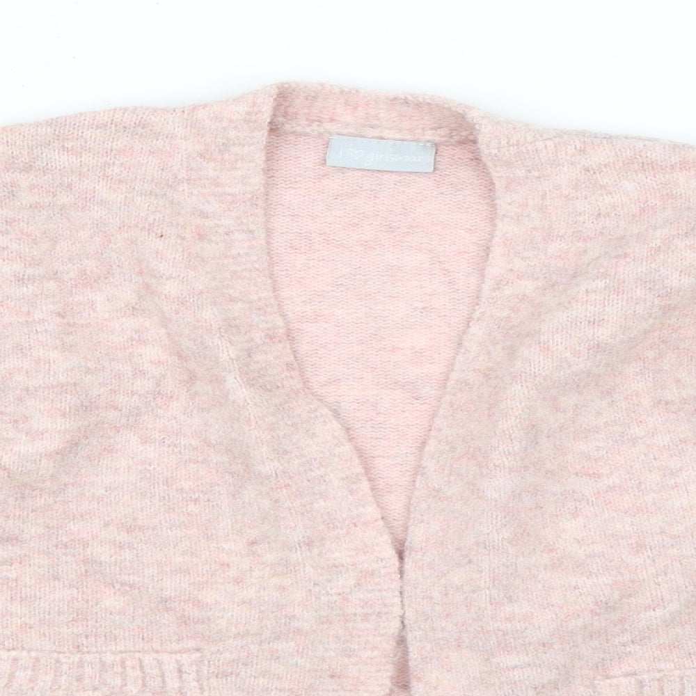 Matalan Girls Pink   Cardigan Jumper Size 8 Years