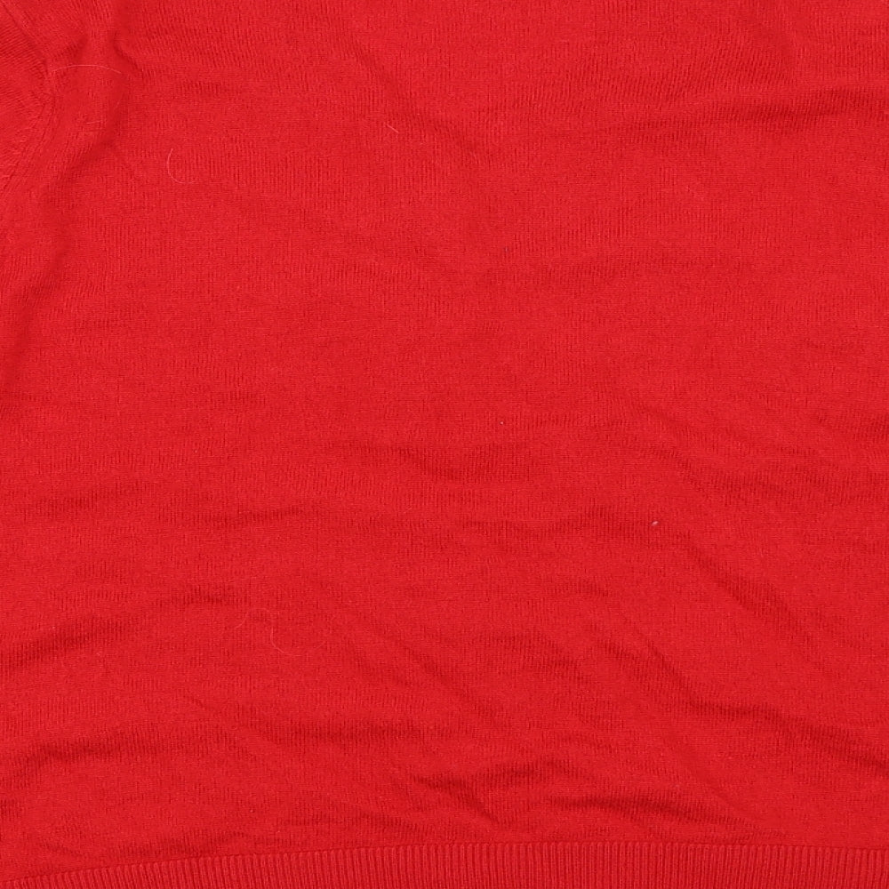 Dickins & Jones Womens Red   Cardigan Jumper Size L