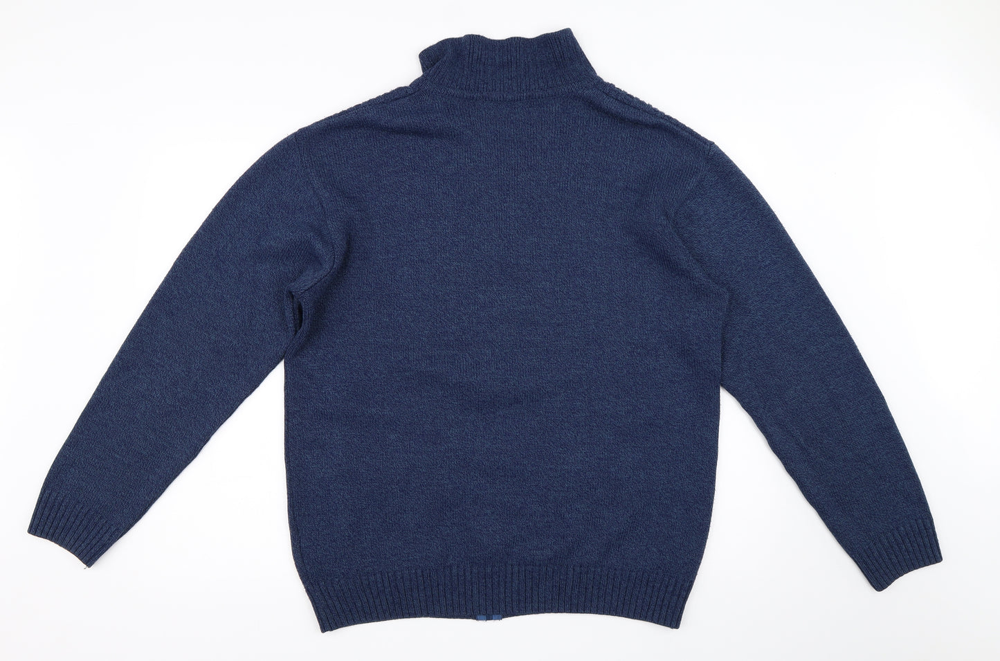 Greenwoods Mens Blue   Full Zip Jumper Size M