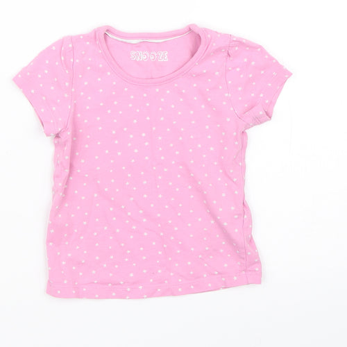 Marks and Spencer Girls Pink Spotted  Cami Pyjama Top Size 12-18 Months