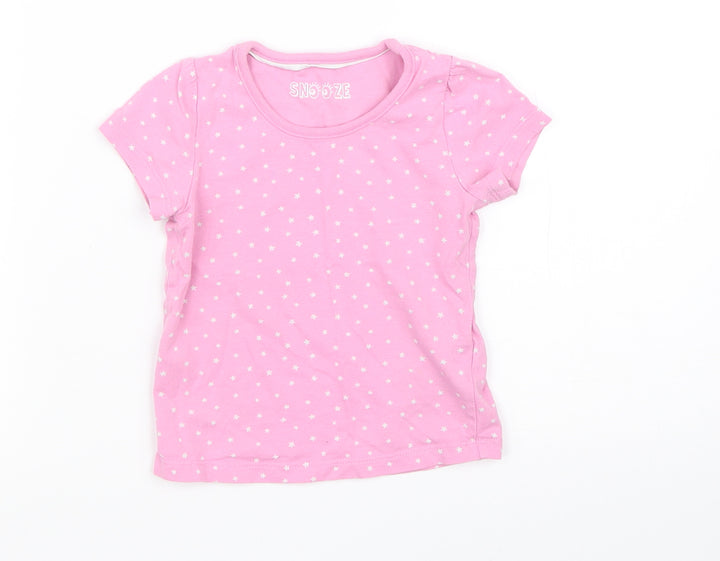 Marks and Spencer Girls Pink Spotted Cami Pyjama Top Size 12-18 Months
