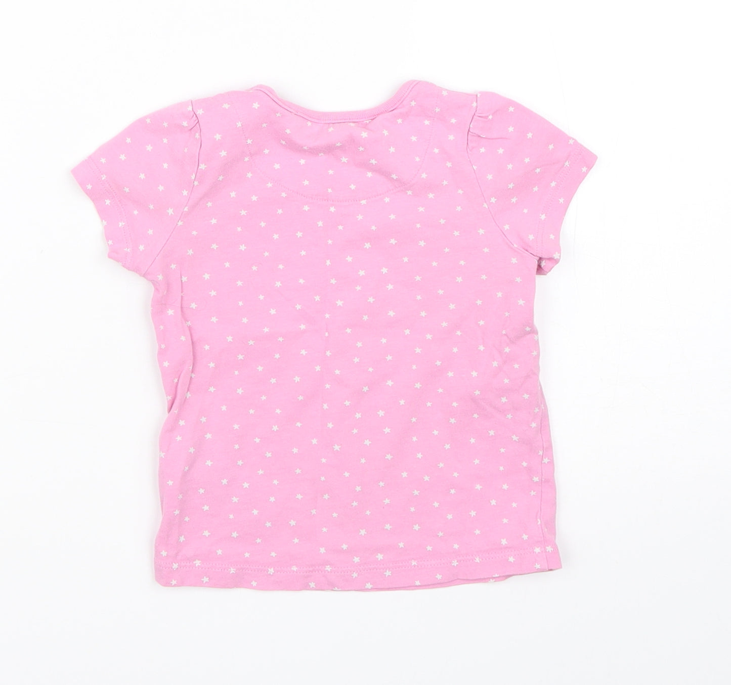 Marks and Spencer Girls Pink Spotted  Cami Pyjama Top Size 12-18 Months