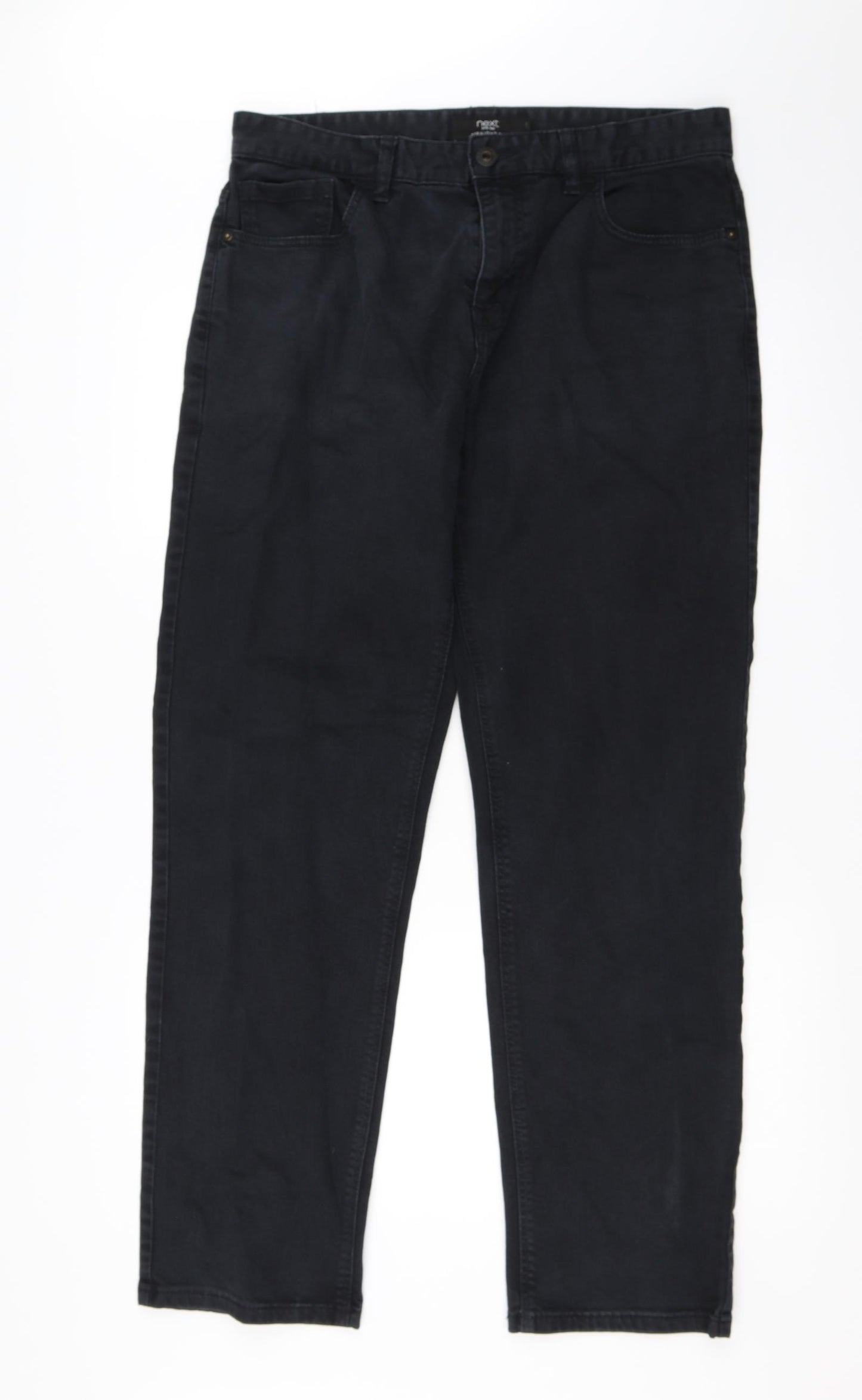 NEXT Mens Black   Straight Jeans Size 34 L31 in