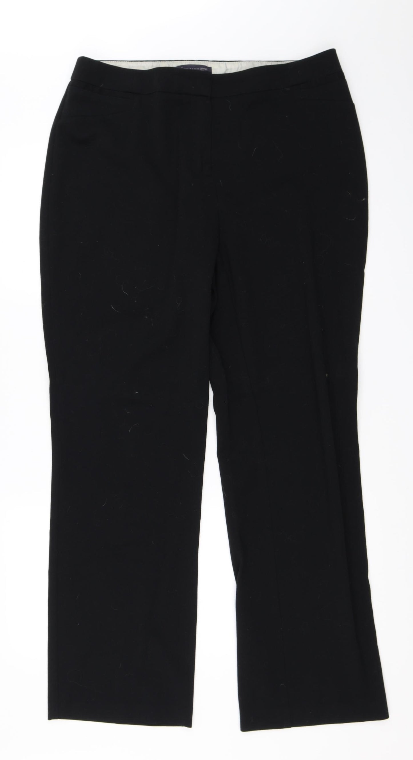 Marks and Spencer Womens Black   Trousers  Size 14 L30 in