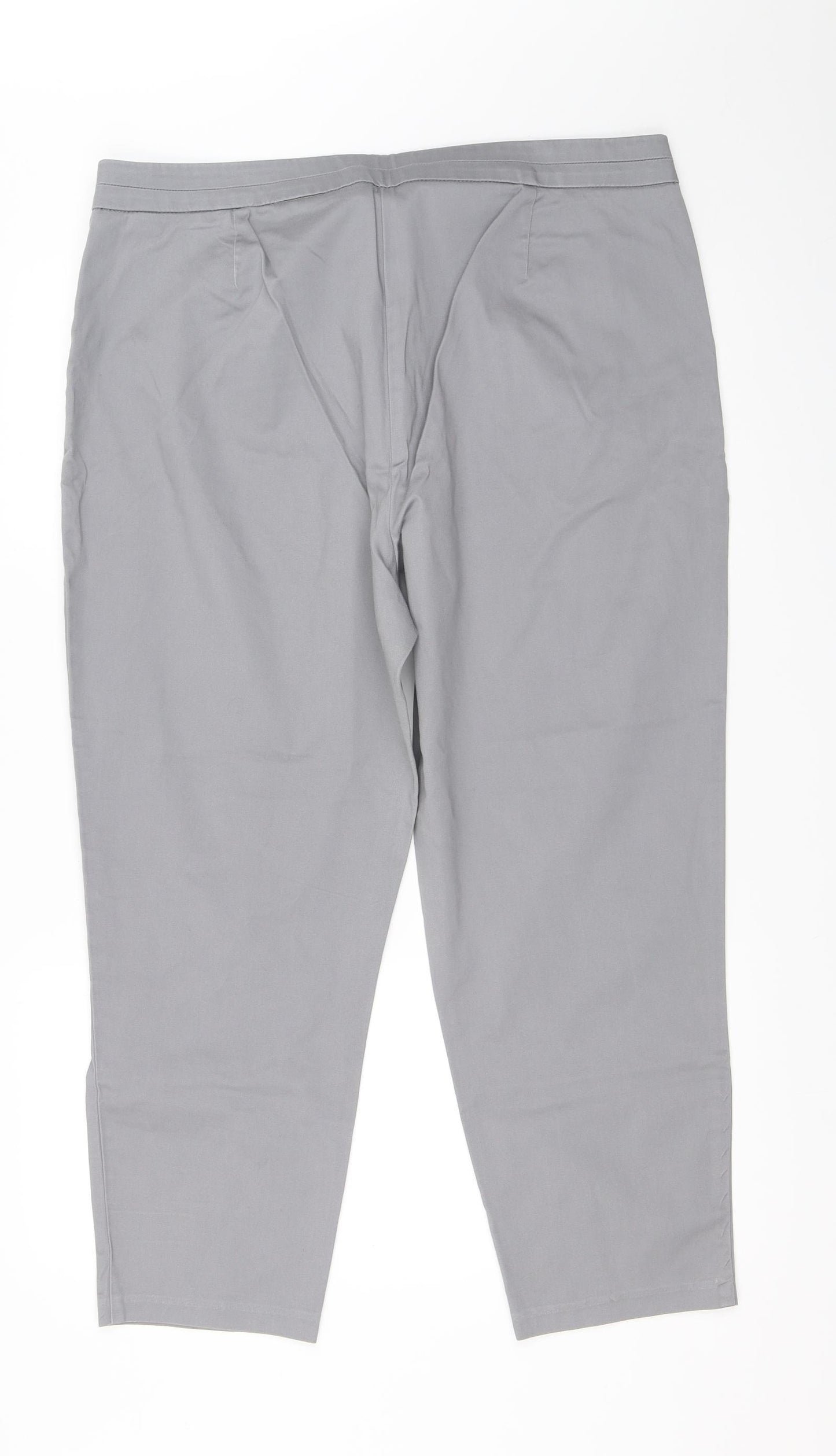Marks and Spencer Womens Grey   Trousers  Size 18 L25 in