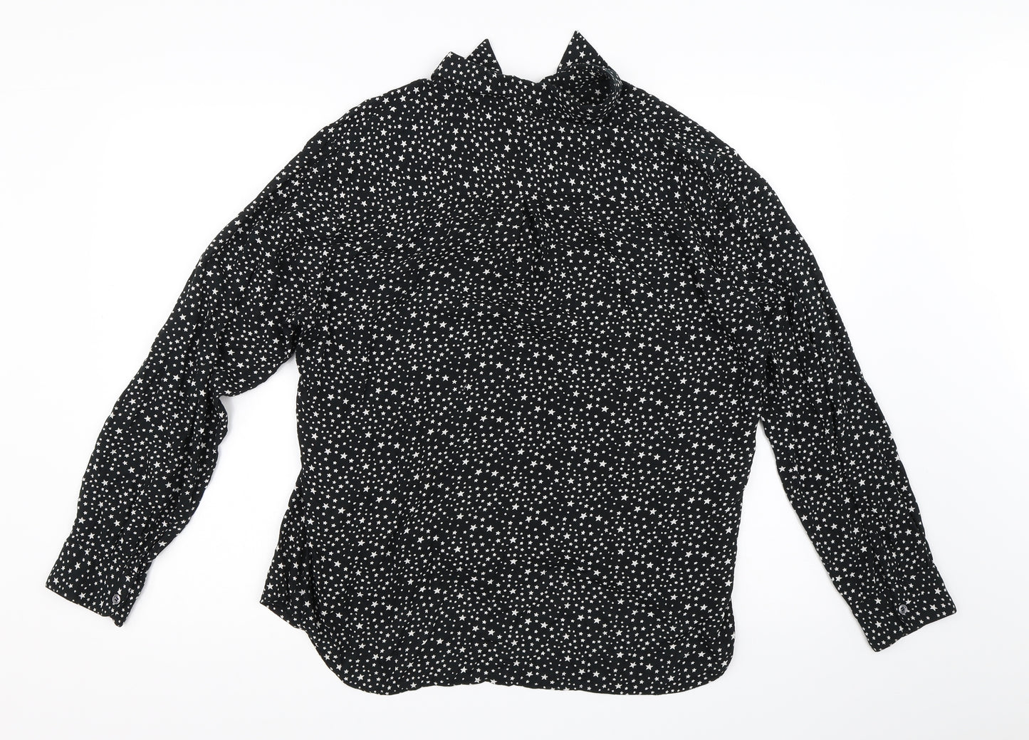 United Colors of Benetton Womens Black   Basic Blouse Size XL