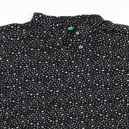 United Colors of Benetton Womens Black   Basic Blouse Size XL