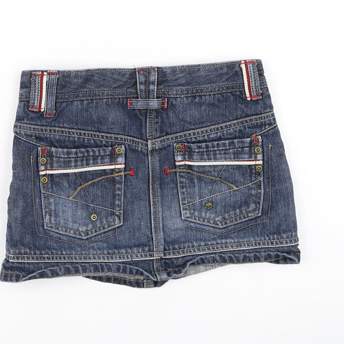 NEXT Girls Blue  Denim Mini Skirt Size 9 Years
