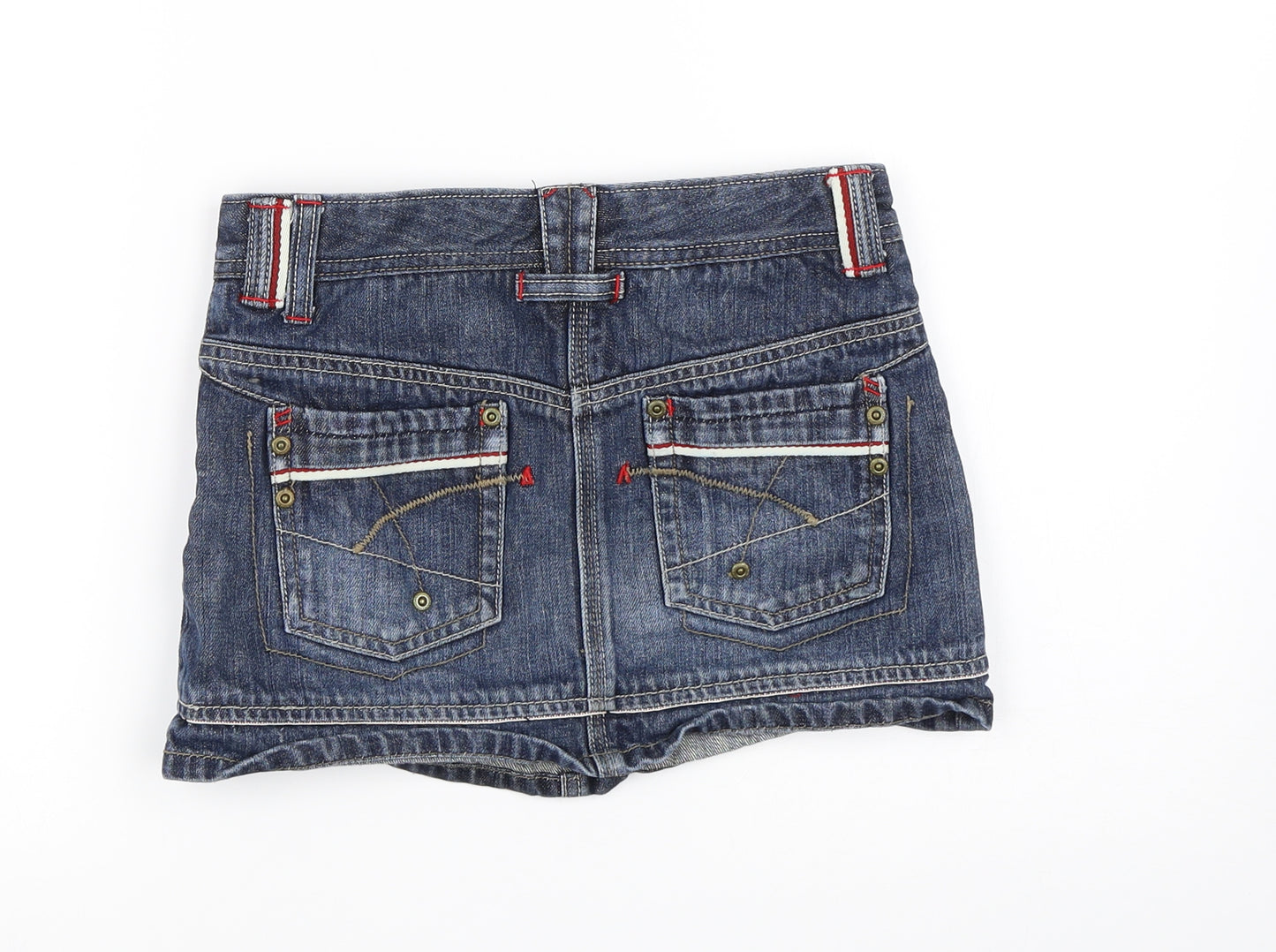 NEXT Girls Blue  Denim Mini Skirt Size 9 Years