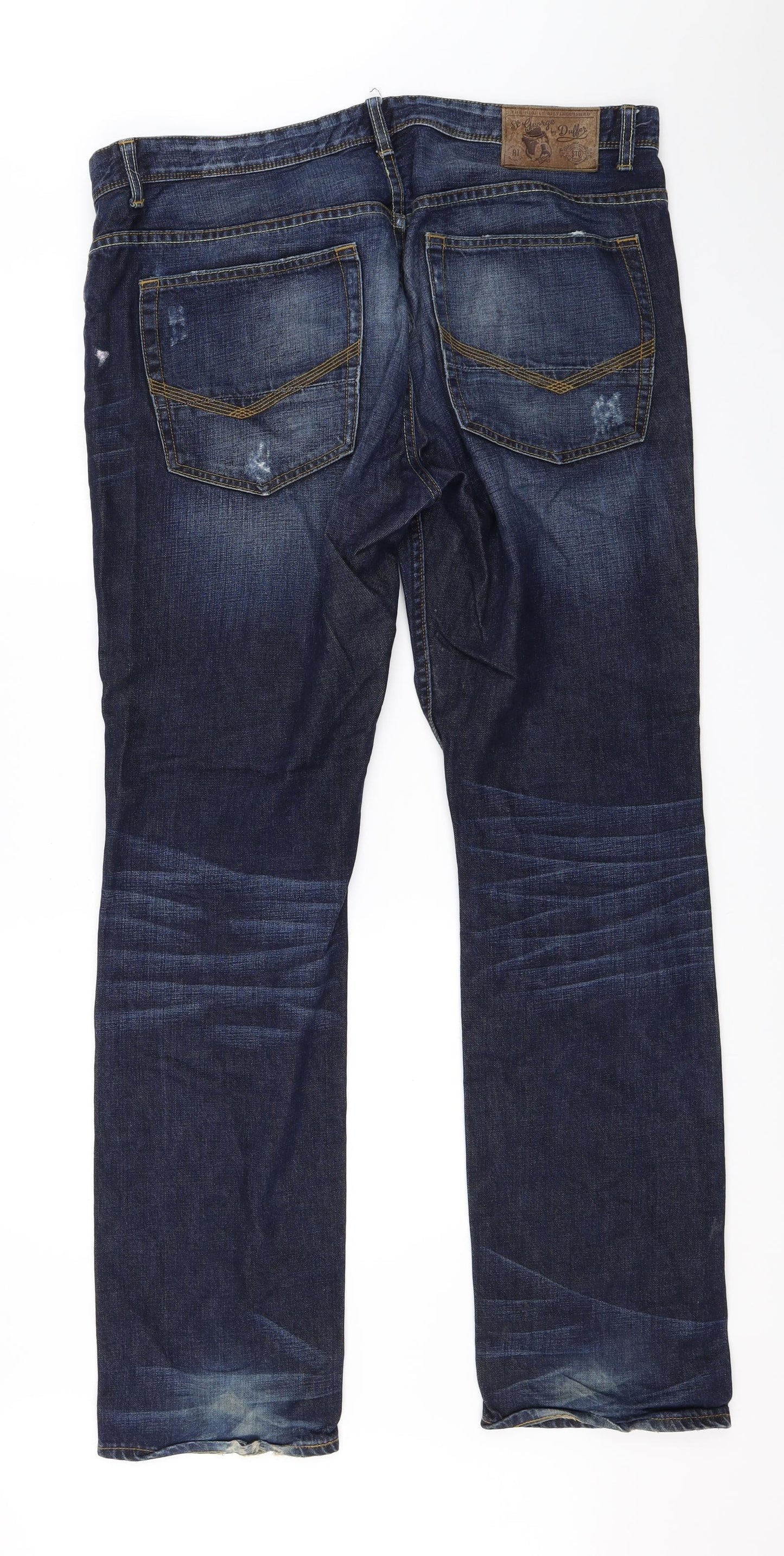 Debenhams Mens Blue   Straight Jeans Size 38 L32 in
