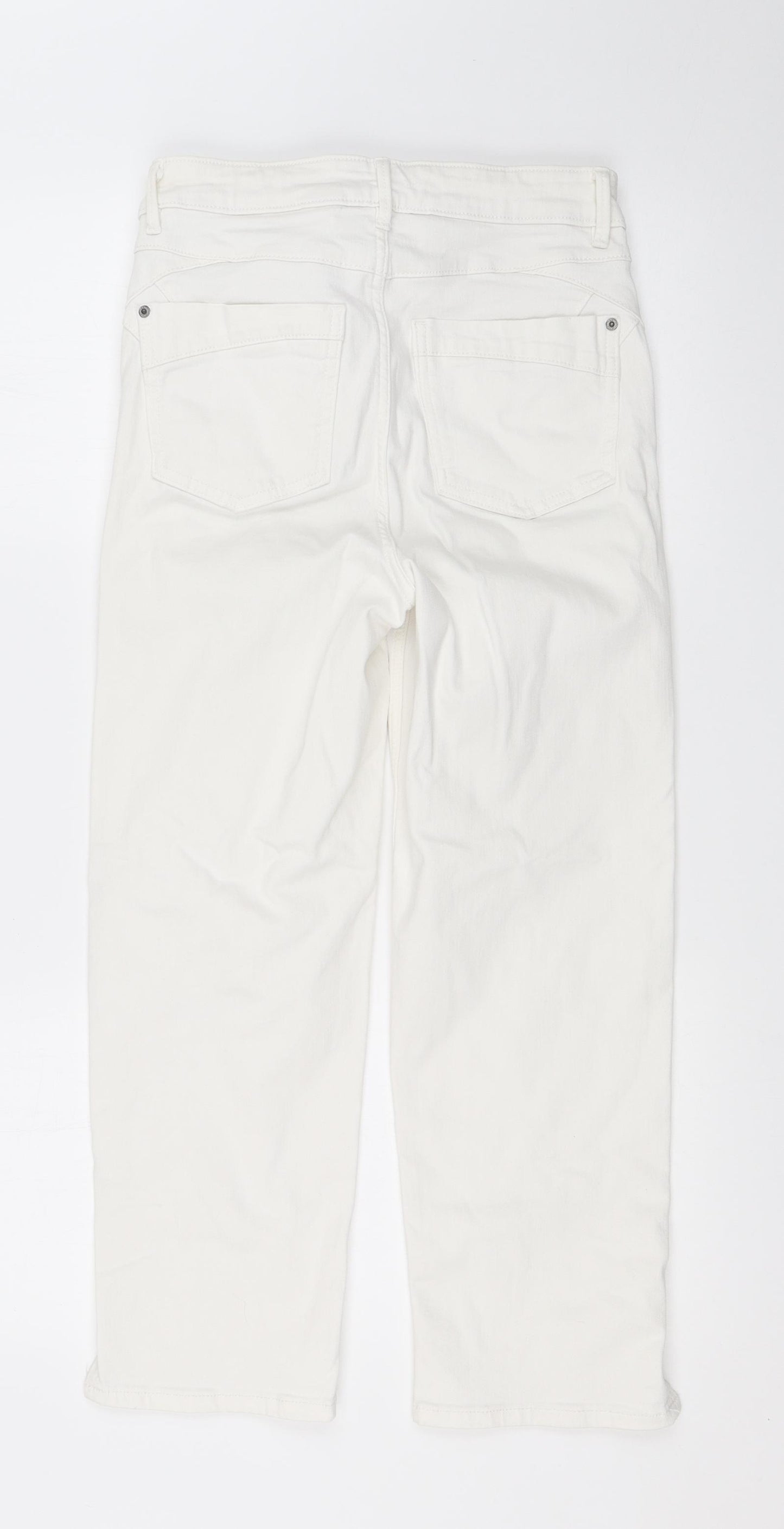 Marks and Spencer Womens White   Straight Jeans Size 10 L24 in