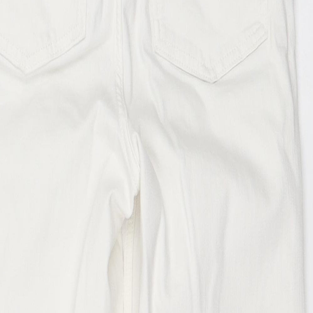 Marks and Spencer Womens White   Straight Jeans Size 10 L24 in