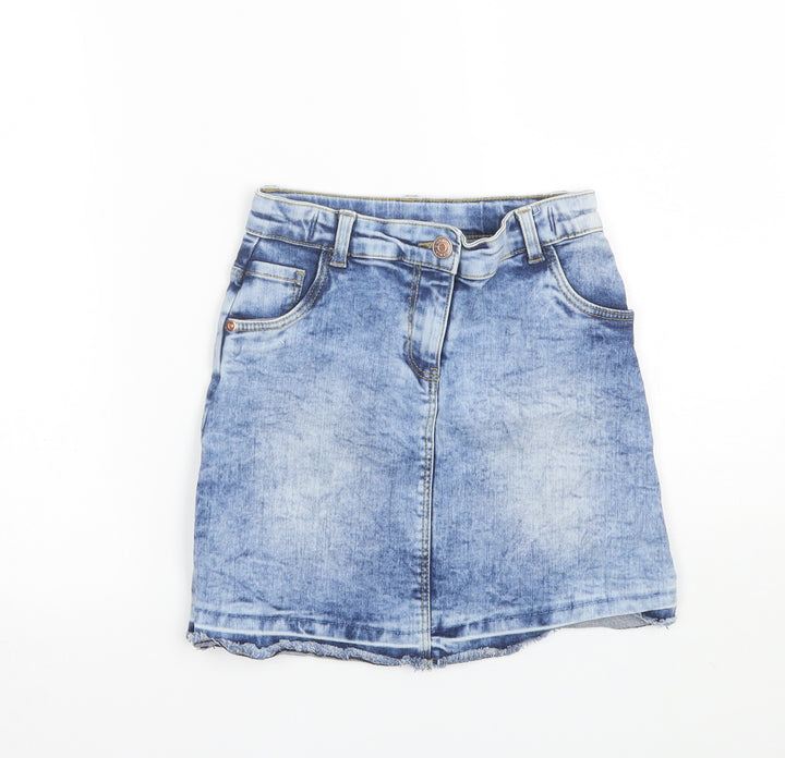 TU Girls Blue  Denim Mini Skirt Size 9 Years