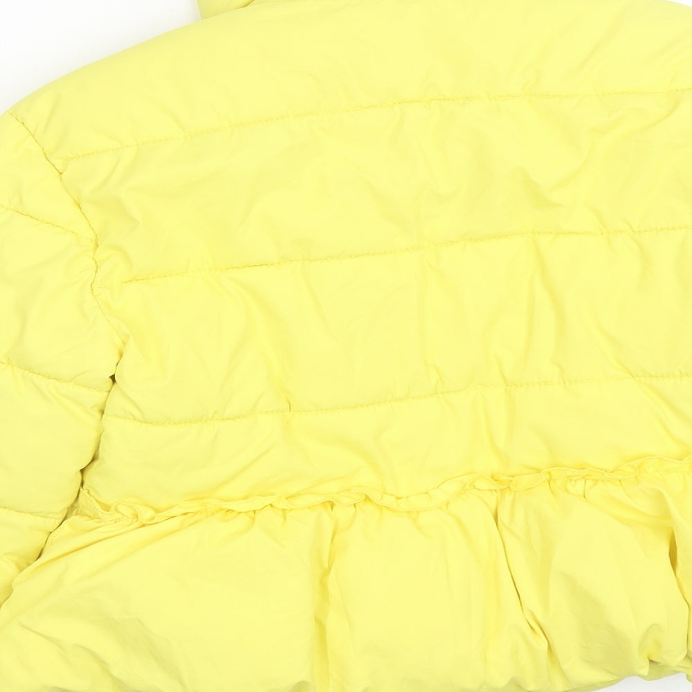 River Island Girls Yellow   Puffer Jacket Coat Size 7-8 Years