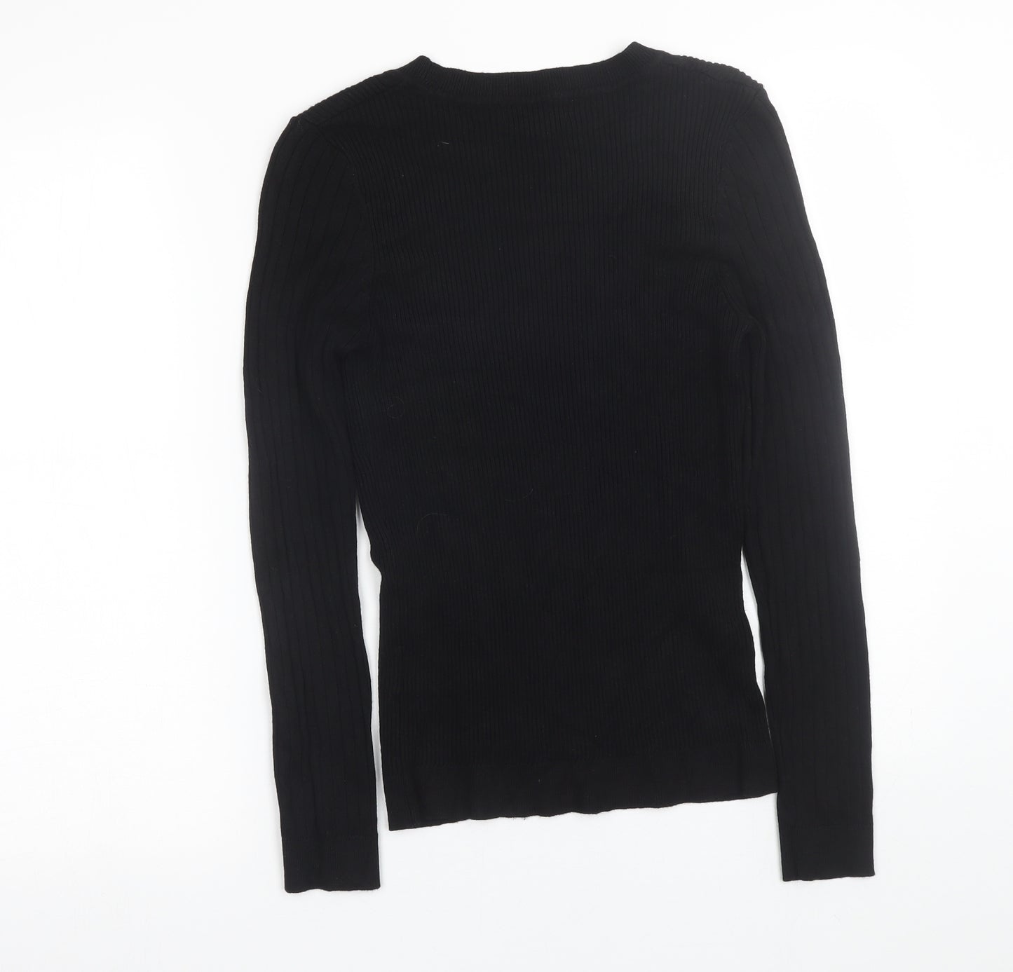 New Look Womens Black   Wrap T-Shirt Size 14