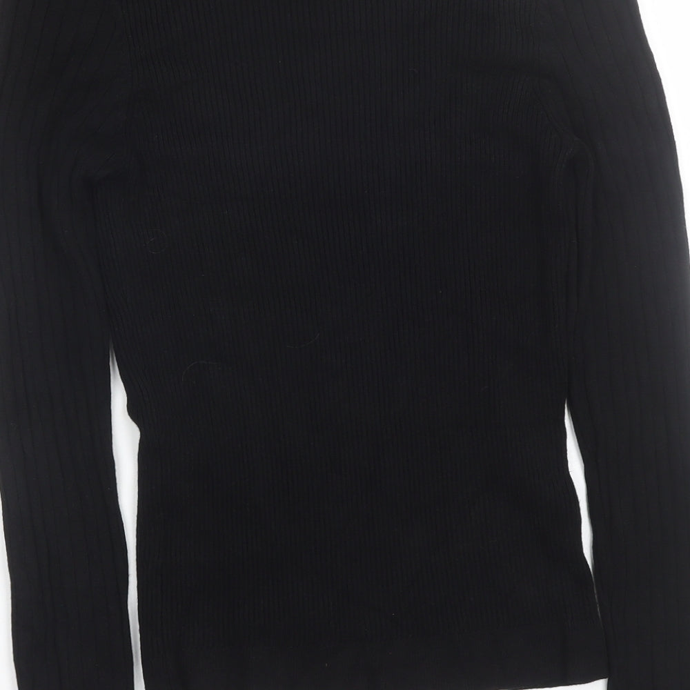 New Look Womens Black   Wrap T-Shirt Size 14