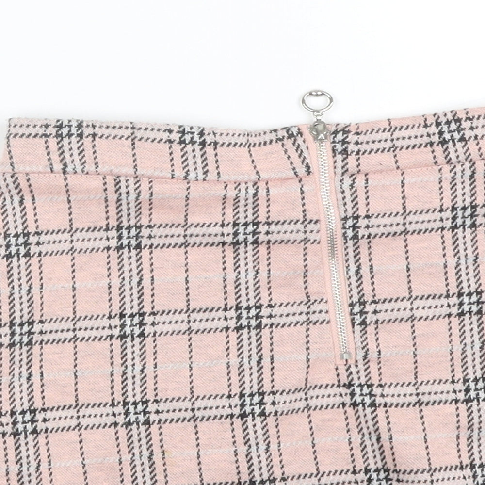 Primark Girls Pink Plaid  Mini Skirt Size 8-9 Years
