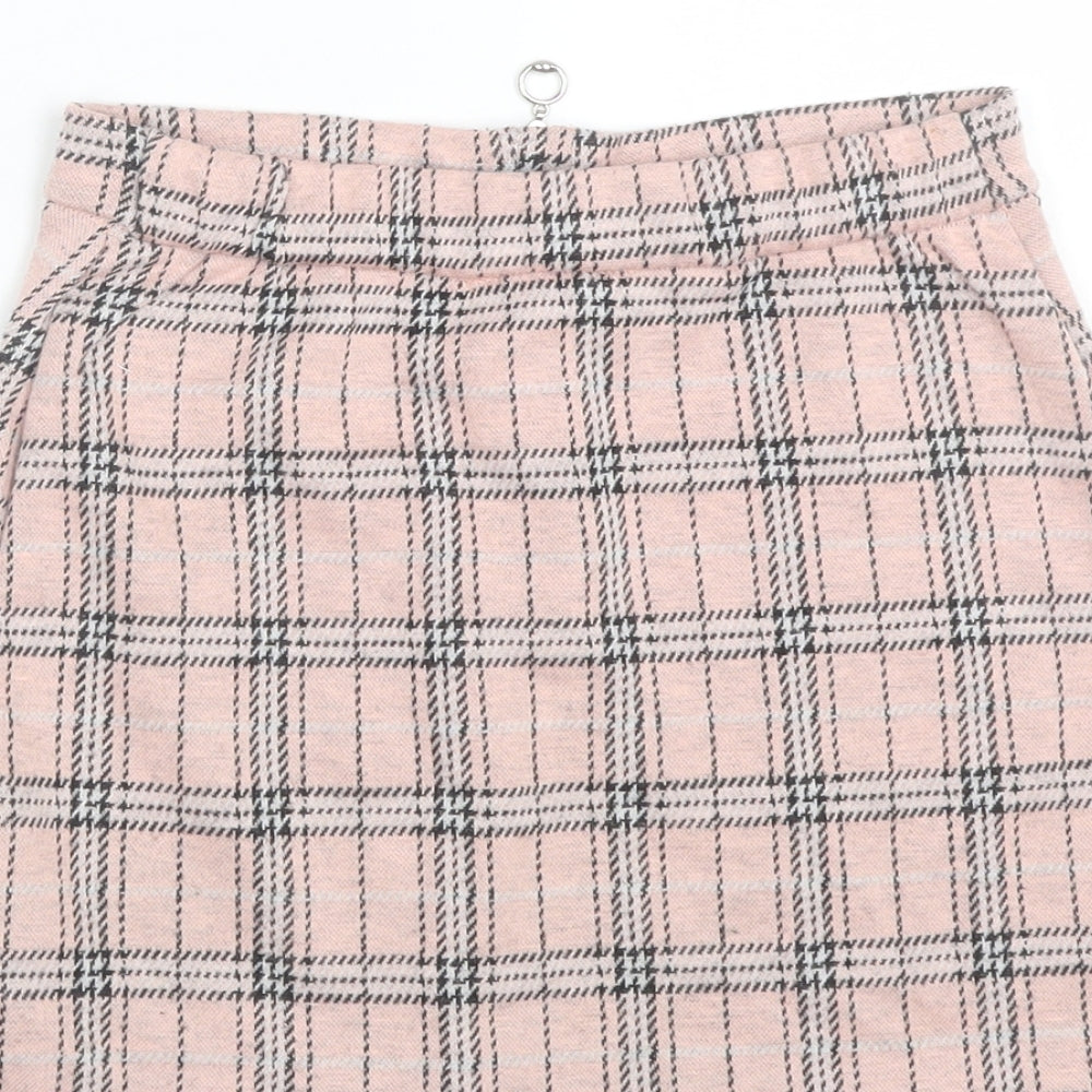 Primark Girls Pink Plaid  Mini Skirt Size 8-9 Years