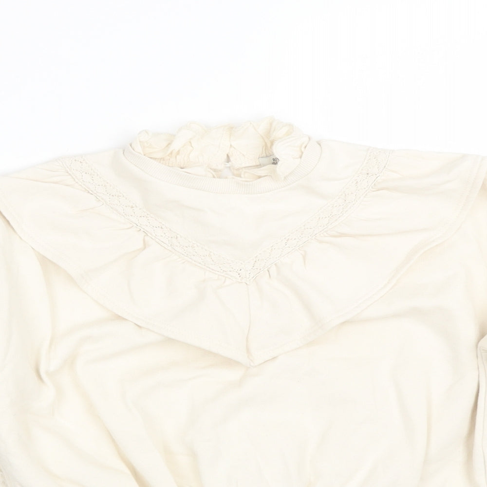 River Island Girls Beige   Pullover Sweatshirt Size 9-10 Years