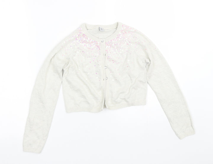TU Girls Beige   Cape Jumper Size 10 Years