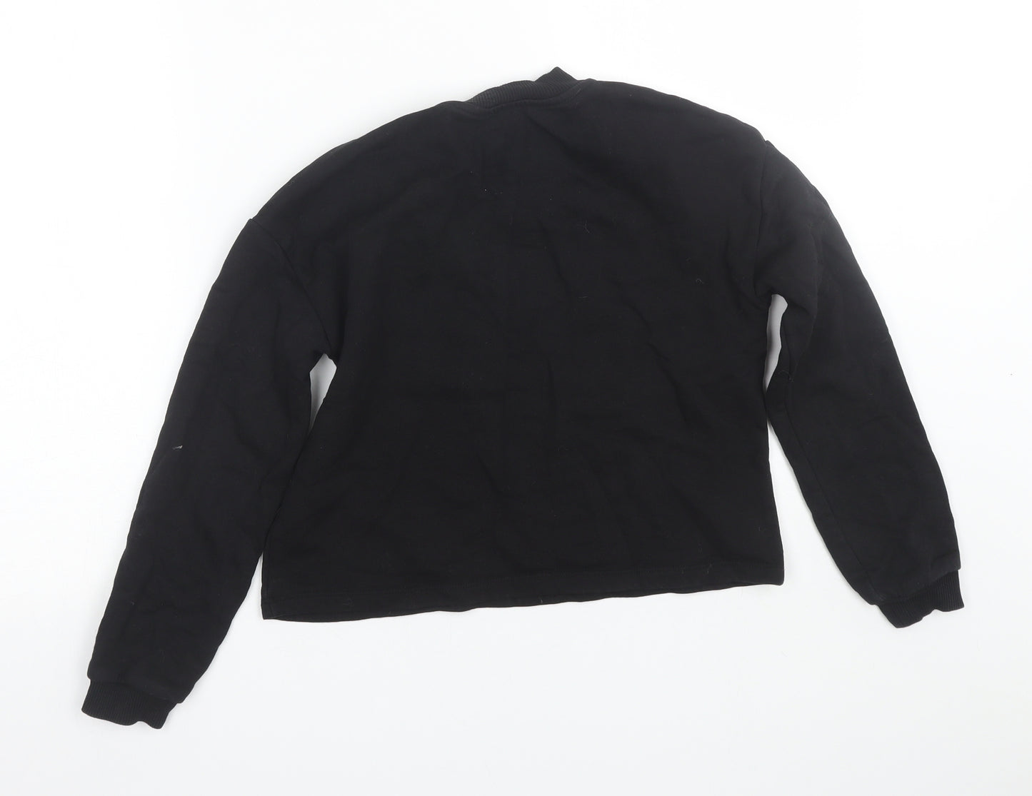 River Island Girls Black   Pullover Sweatshirt Size 9-10 Years