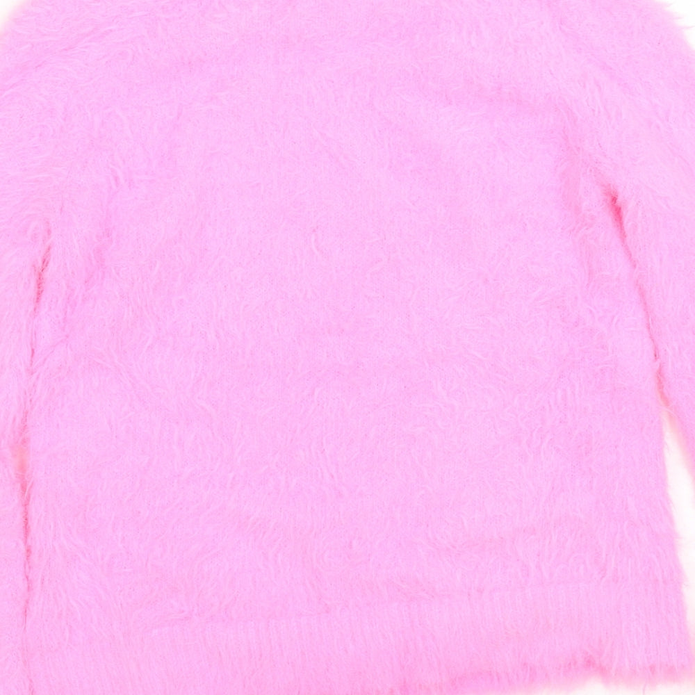 River Island Girls Pink   Pullover Jumper Size 9-10 Years