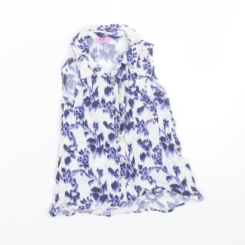 F&F Girls Blue   Basic Button-Up Size 3-4 Years