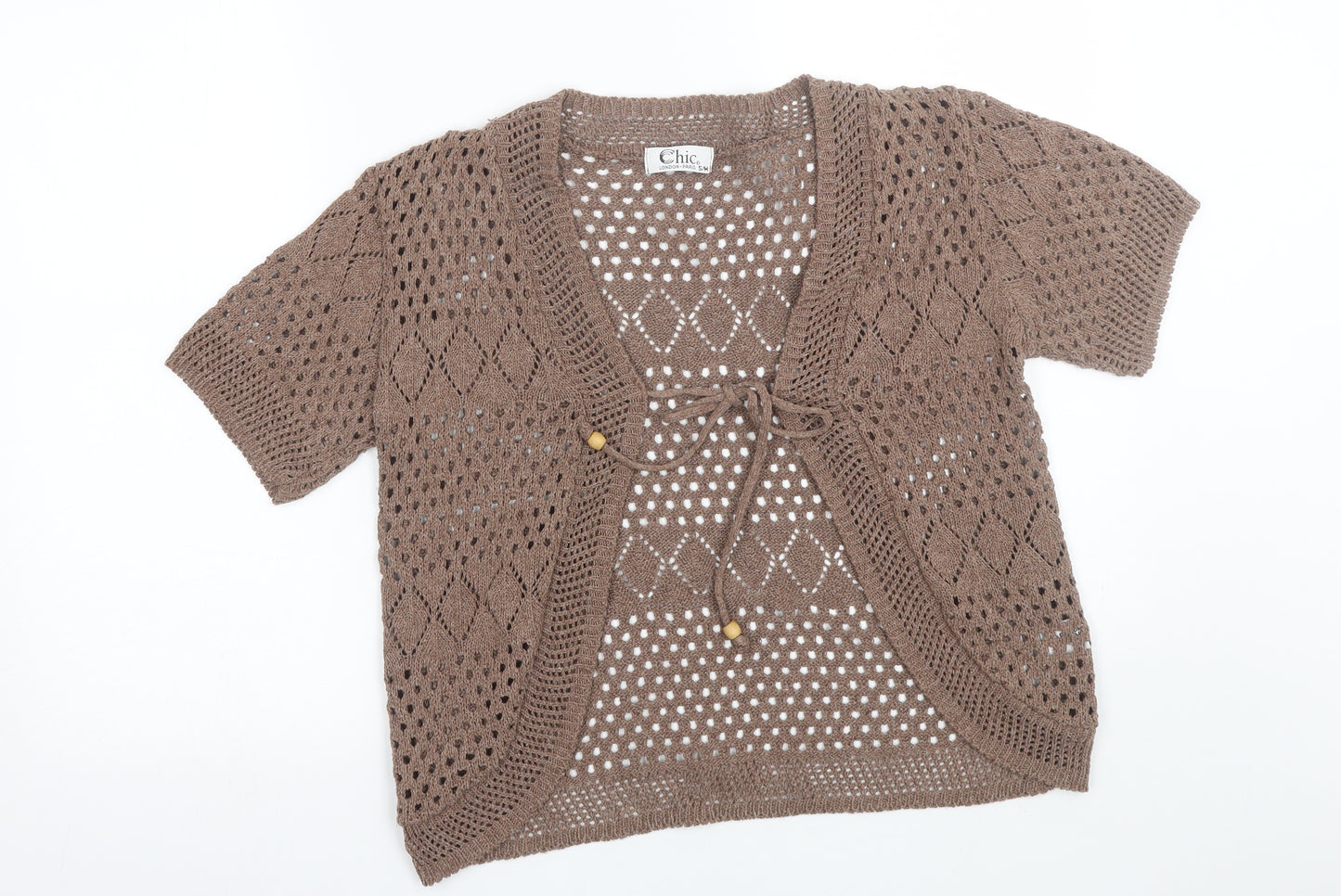 CHIC Womens Brown   Cardigan Jumper Size S