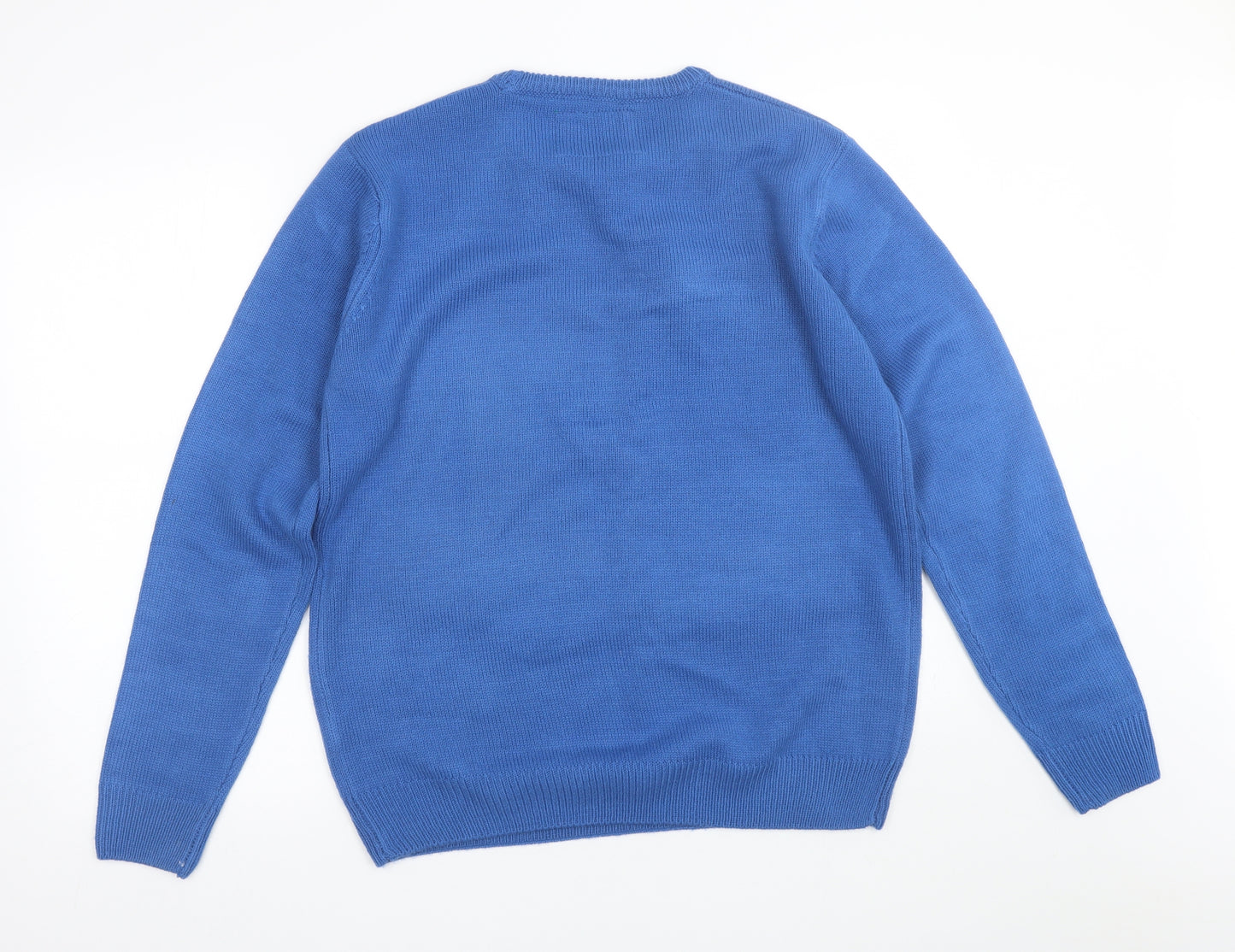 Primark Mens Blue   Pullover Jumper Size L  - Christmas Polar Bear
